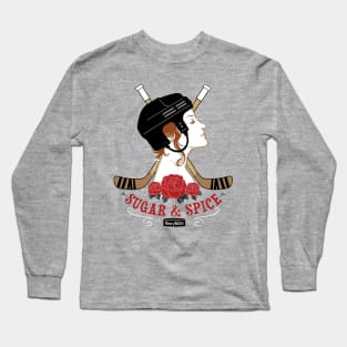 Sugar and Spice Women's Hockey Long Sleeve T-Shirt